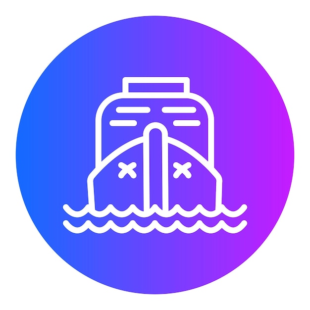 Ilustración del vector del barco