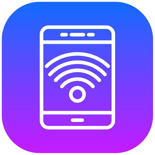 Ilustración del vector de barras de señal Wifi 4