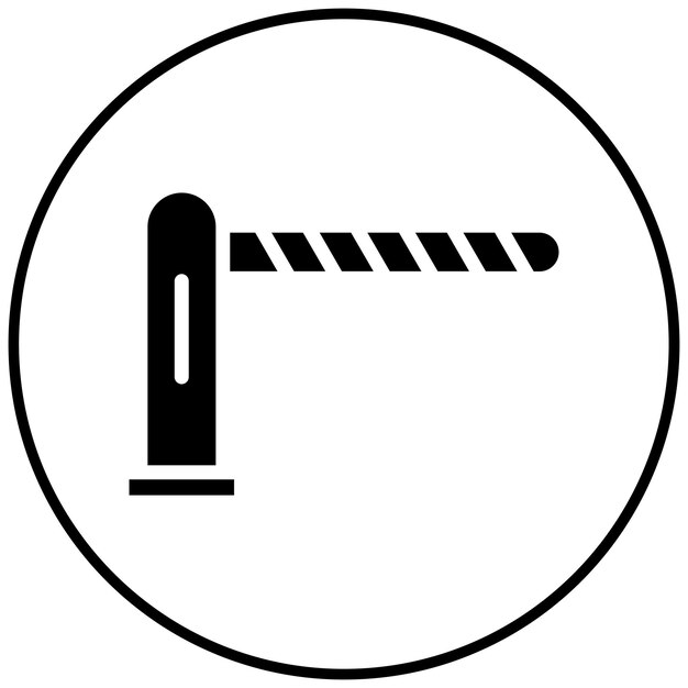 Ilustración del vector de la barrera de estacionamiento