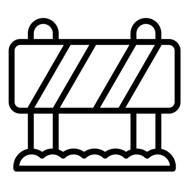 Ilustración del vector de la barrera