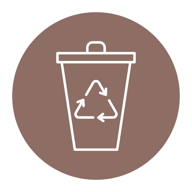 Ilustración del vector de la basura de reciclaje