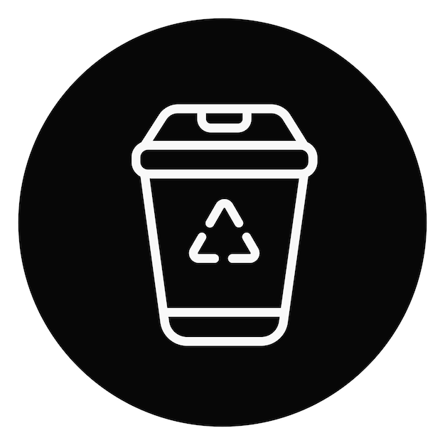 Ilustración del vector de la basura de reciclaje