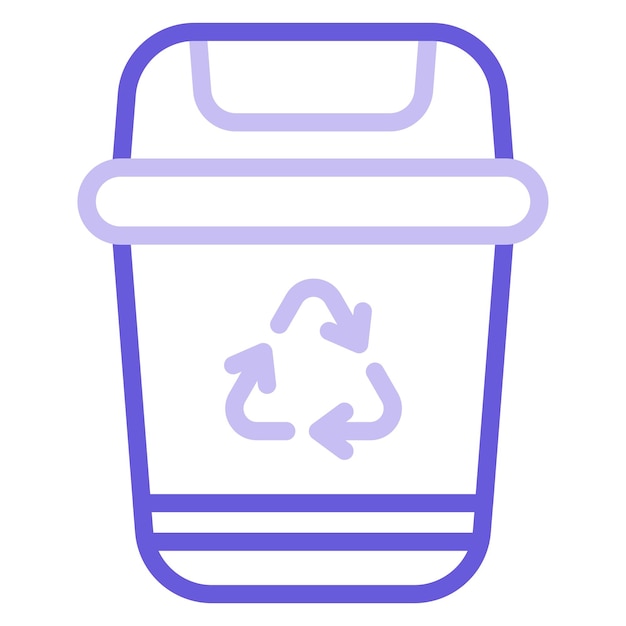 Ilustración del vector de basura