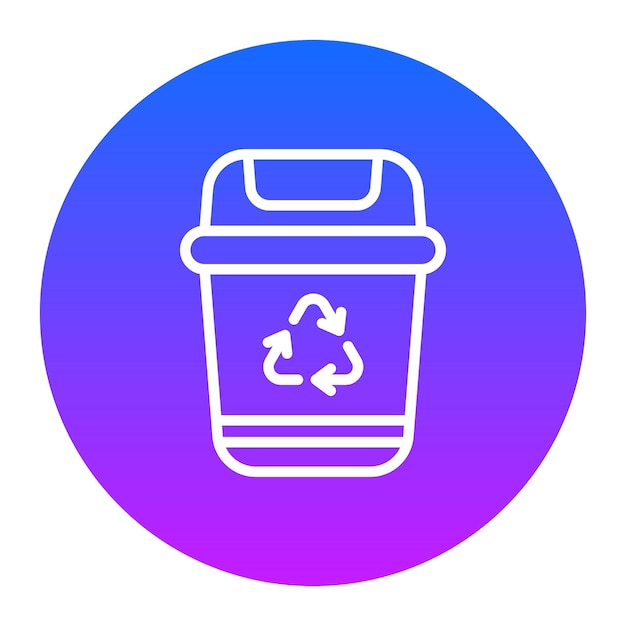 Ilustración del vector de basura