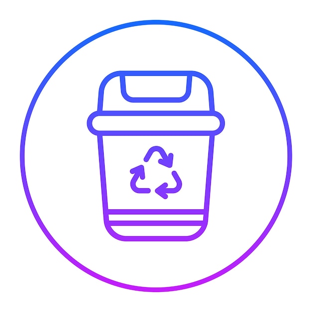 Ilustración del vector de basura