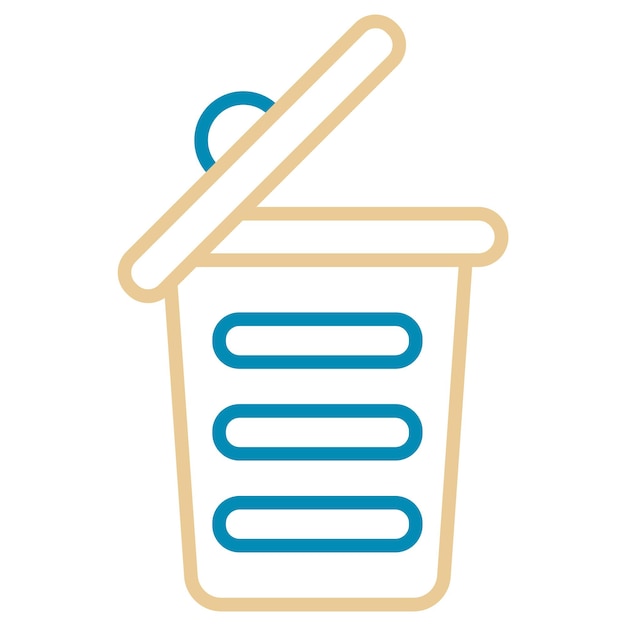Ilustración del vector de basura