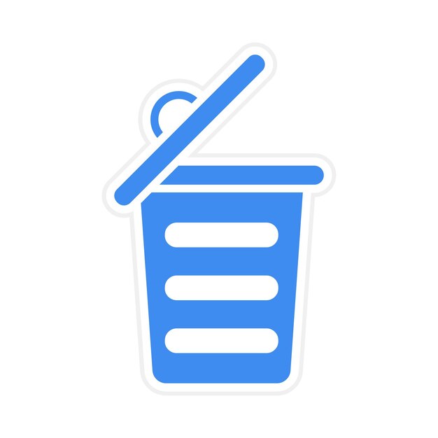 Ilustración del vector de basura
