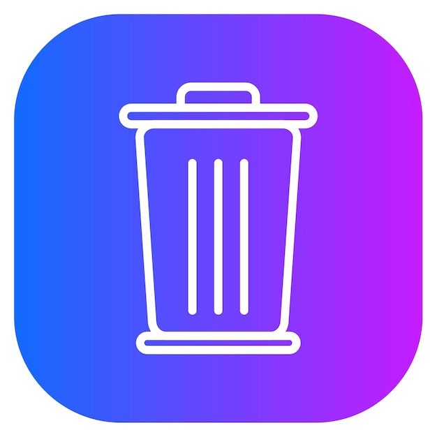 Ilustración del vector de basura