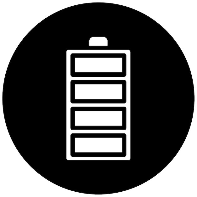 Ilustración del vector de la batería completa