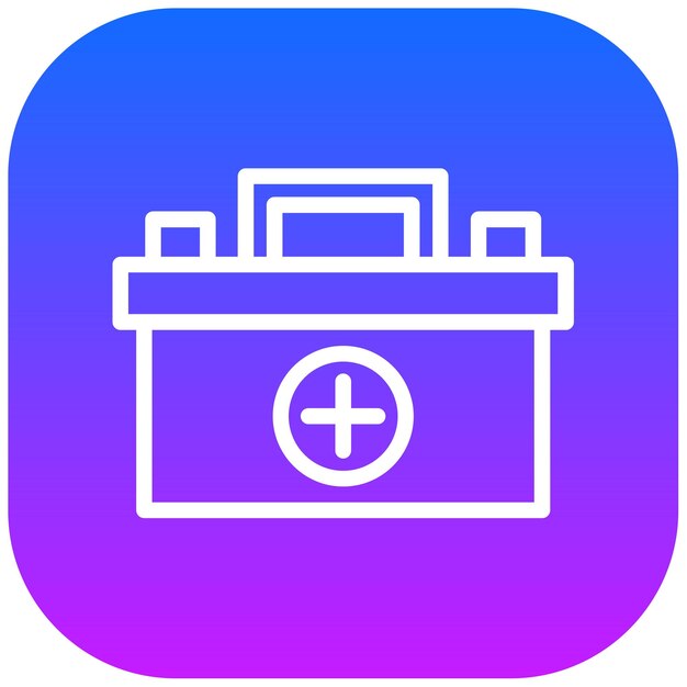 Ilustración del vector de la batería grande