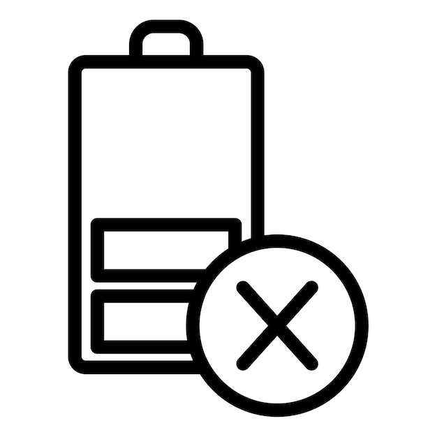 Ilustración del vector de la batería