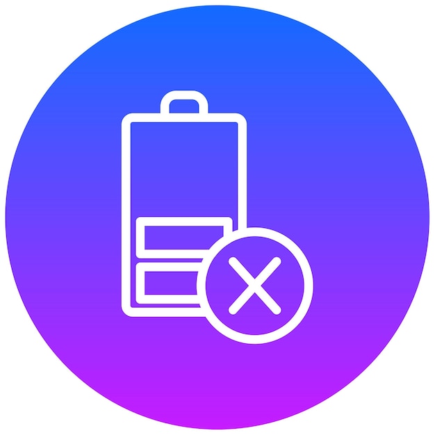 Ilustración del vector de la batería
