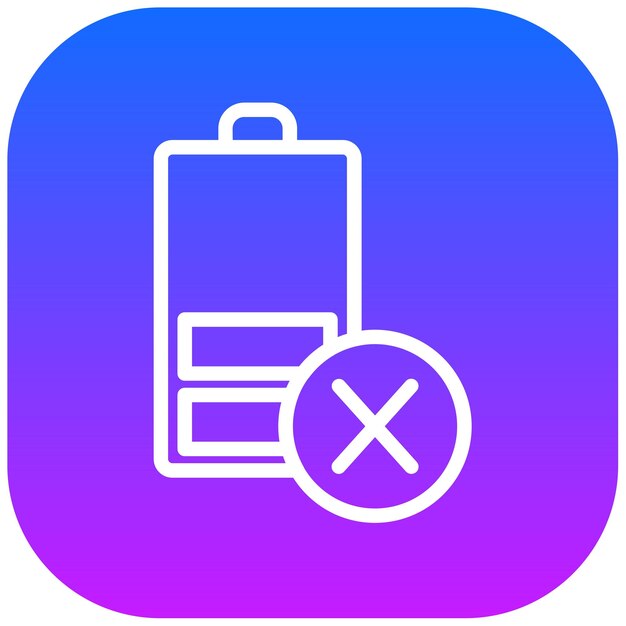 Ilustración del vector de la batería