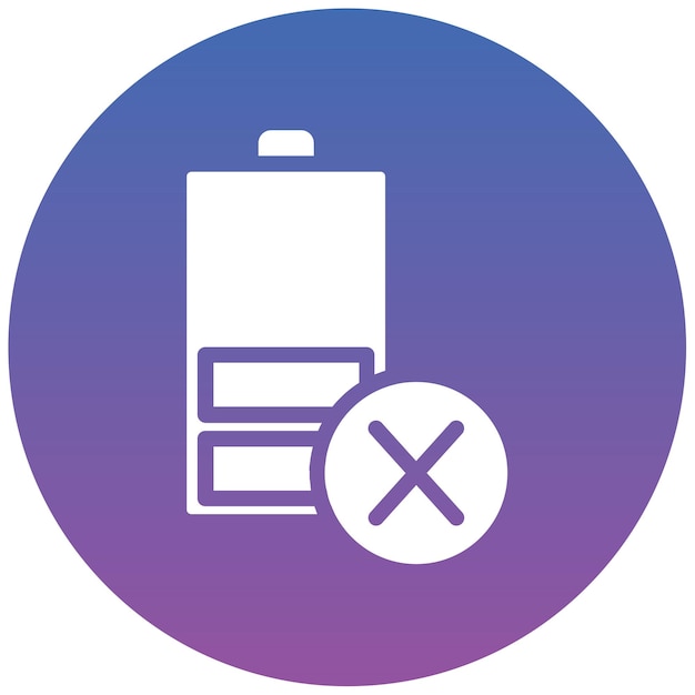 Ilustración del vector de la batería