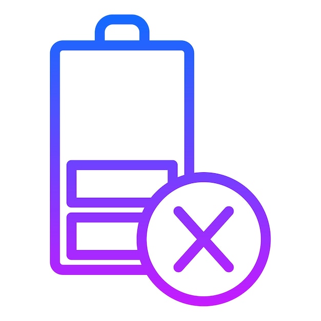 Ilustración del vector de la batería