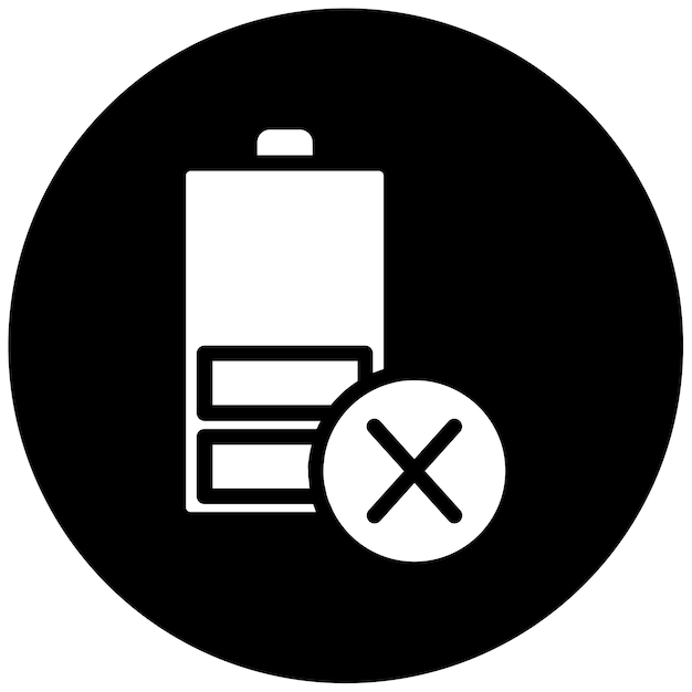 Ilustración del vector de la batería