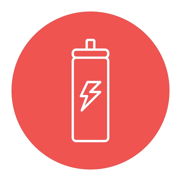 Ilustración del vector de la bebida energética