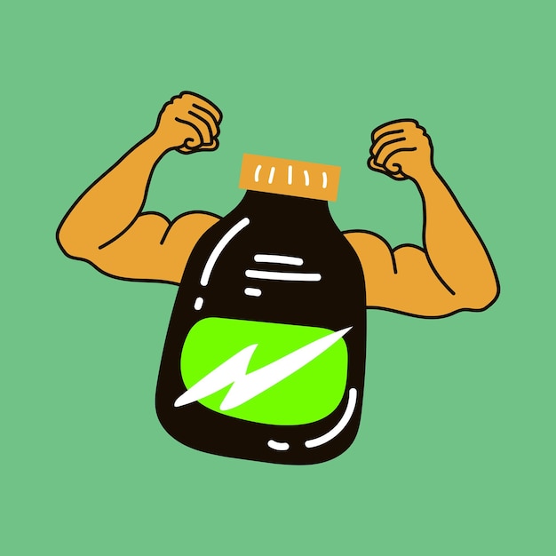 Ilustración de Vector de bebida fuerte