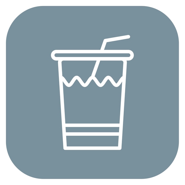 Ilustración del vector de las bebidas gaseosas