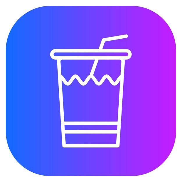 Ilustración del vector de las bebidas gaseosas