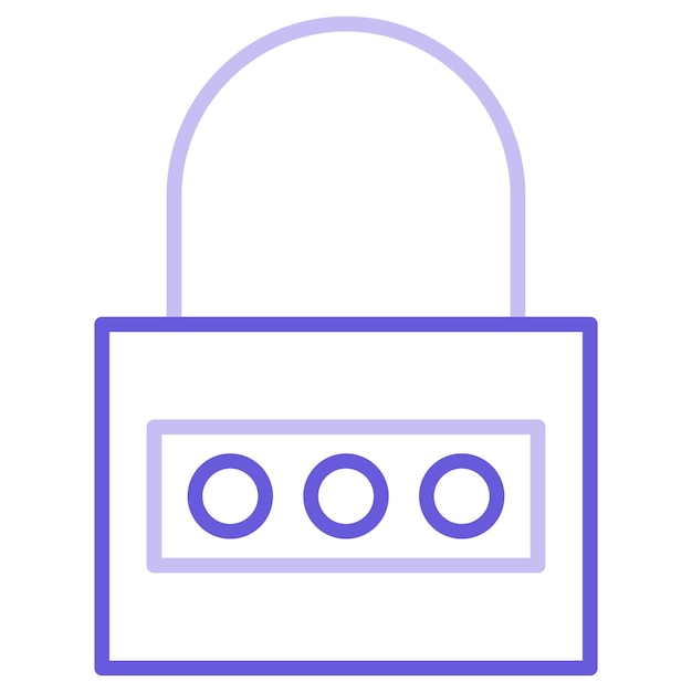 Ilustración del vector de bloqueo numérico