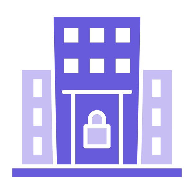 Ilustración del vector de bloqueo de propiedades