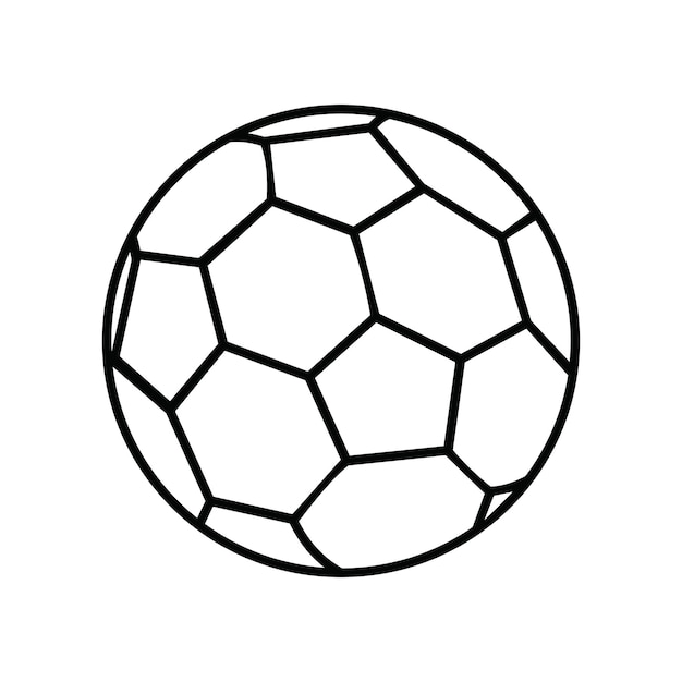 Vector ilustración de vector de bola. bola de dibujos animados. sorteo de mano de bola aislado.