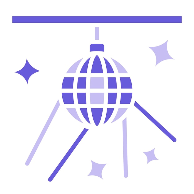 Ilustración del vector de la bola de discoteca