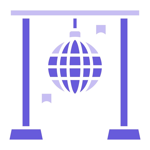 Ilustración del vector de la bola de discoteca