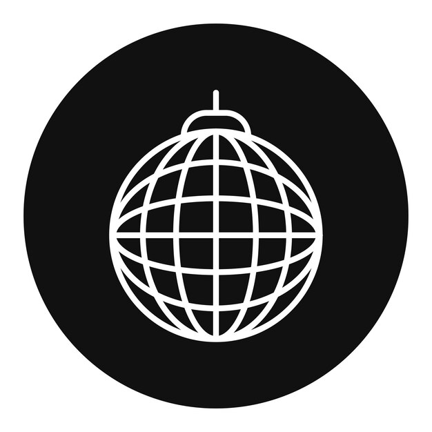 Ilustración del vector de la bola de discoteca