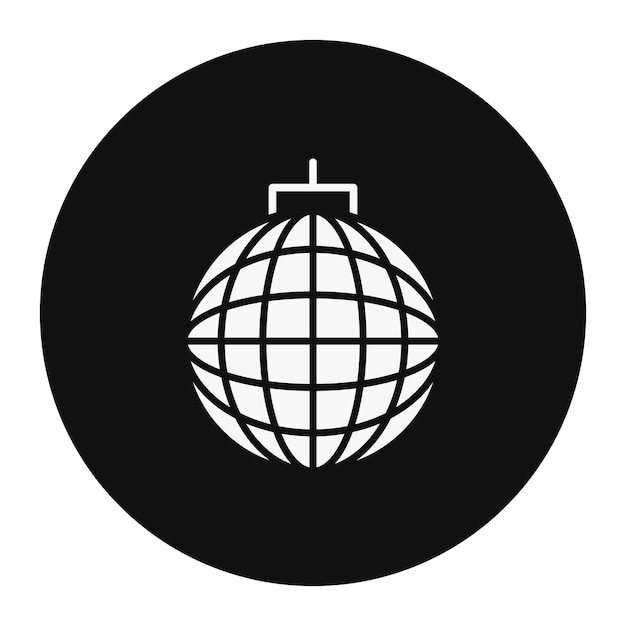 Ilustración del vector de la bola de discoteca