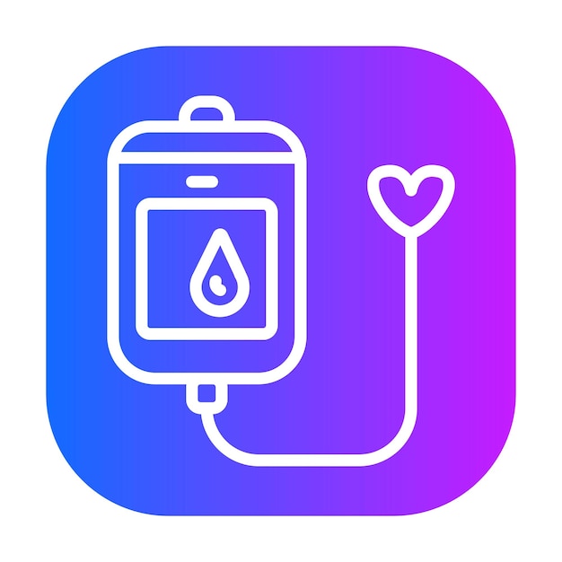 Ilustración del vector de la bolsa de sangre
