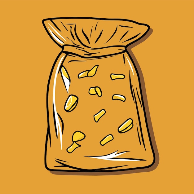 Vector ilustración de vector de bolsa ziplock