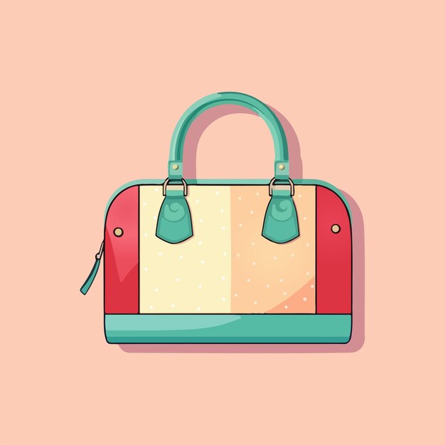 Vector ilustración de vector de bolso de mujer