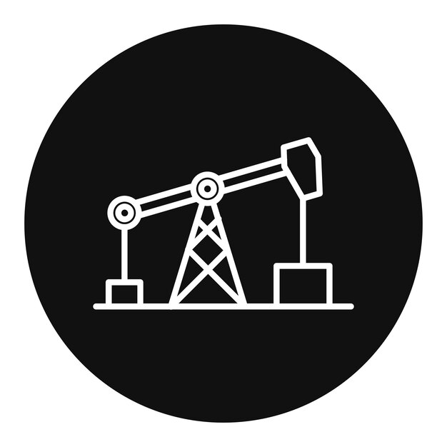 Ilustración del vector de la bomba de aceite