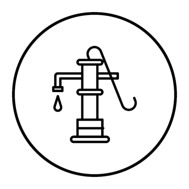 Ilustración del vector de la bomba de mano