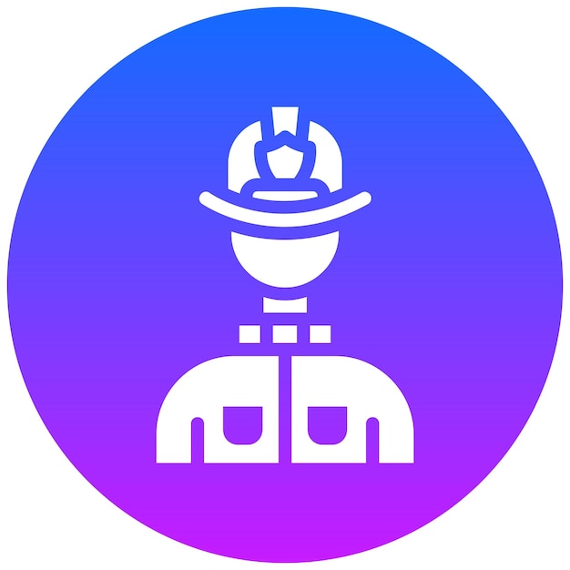 Ilustración de vector de bombero
