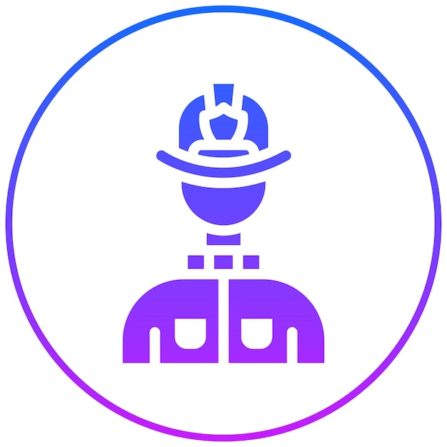 Ilustración de vector de bombero