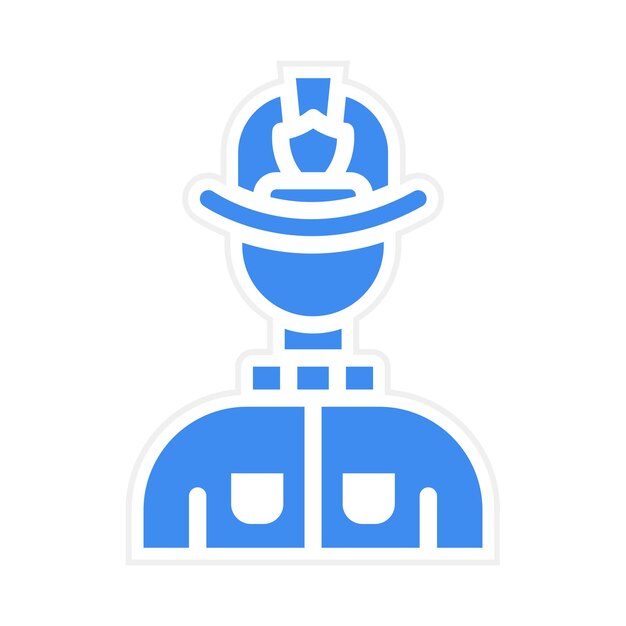 Ilustración de vector de bombero