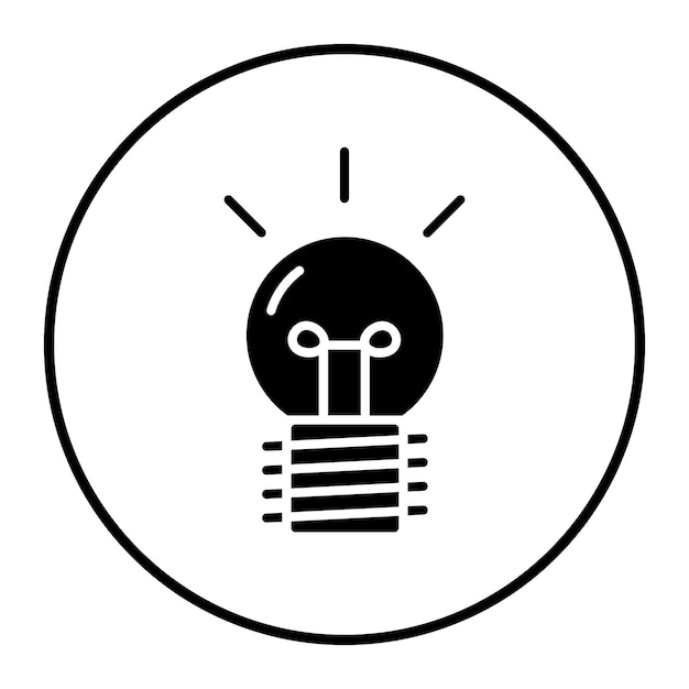 Ilustración del vector de la bombilla