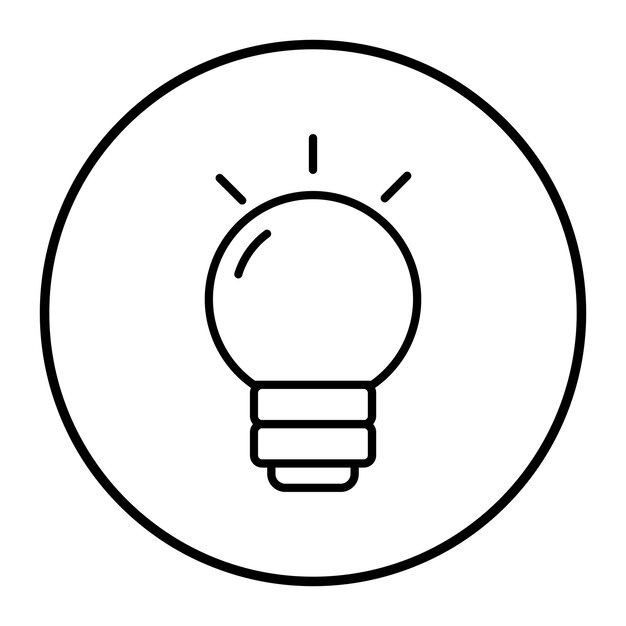 Ilustración del vector de la bombilla