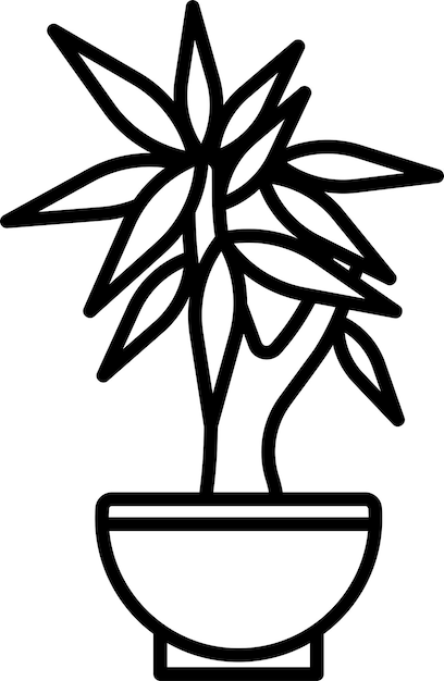 Ilustración de vector de bonsái japonés