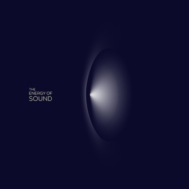 Ilustración de vector de boom sónico de velocidad supersónica