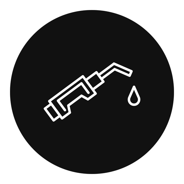 Ilustración del vector de la boquilla de aceite