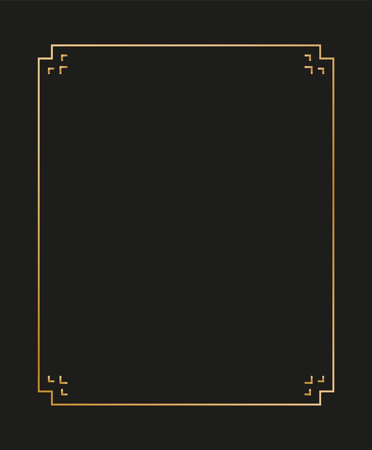 Vector ilustración de vector de bordes y marcos art deco. patrón creativo al estilo de la década de 1920 para su diseño. eps