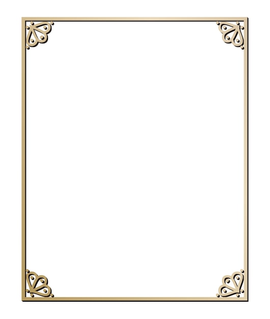 Ilustración de vector de bordes y marcos art deco. Patrón creativo al estilo de la década de 1920 para su diseño.