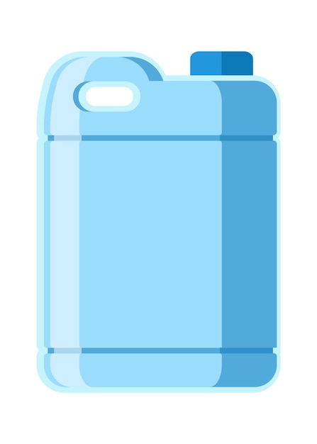 Vector ilustración de vector de bote de plástico de agua