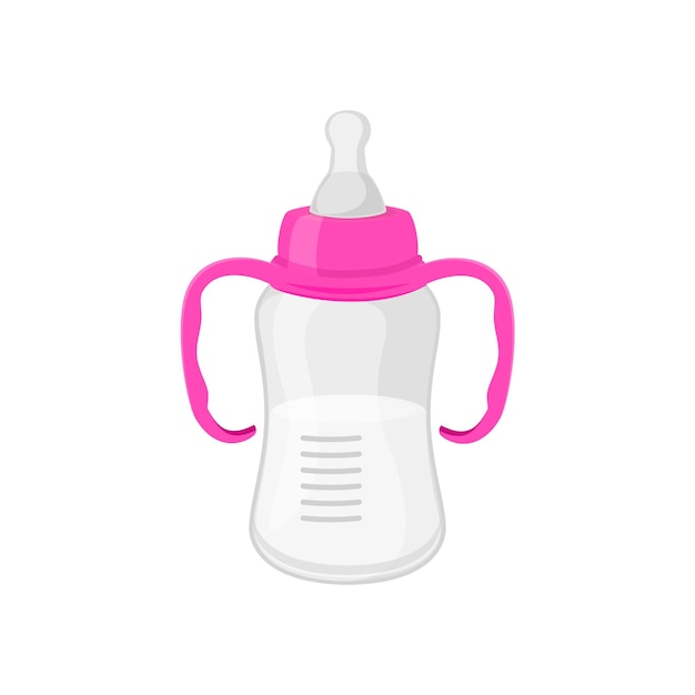 Ilustración de vector de botella de leche de bebé