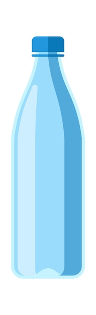 Vector ilustración de vector de botella de plástico de agua