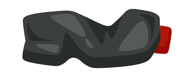 Ilustración de vector de botella de residuos de plástico